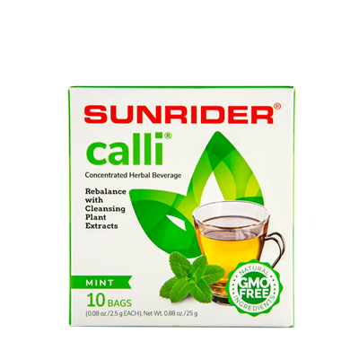 Калли Чай 10 мята/Calli Mint 10 пак.  (Очищающий чай) 1723